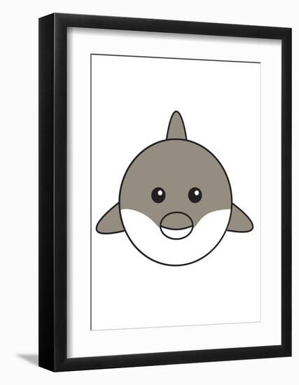 Dolphin-null-Framed Art Print