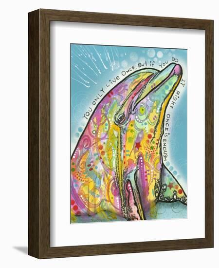 Dolphin-Dean Russo-Framed Giclee Print