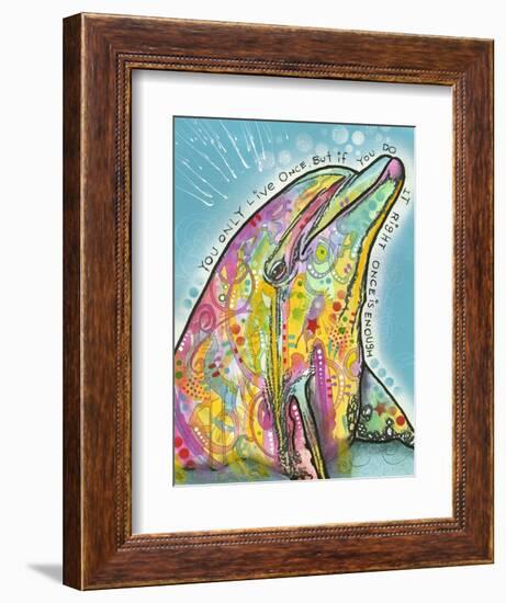 Dolphin-Dean Russo-Framed Giclee Print