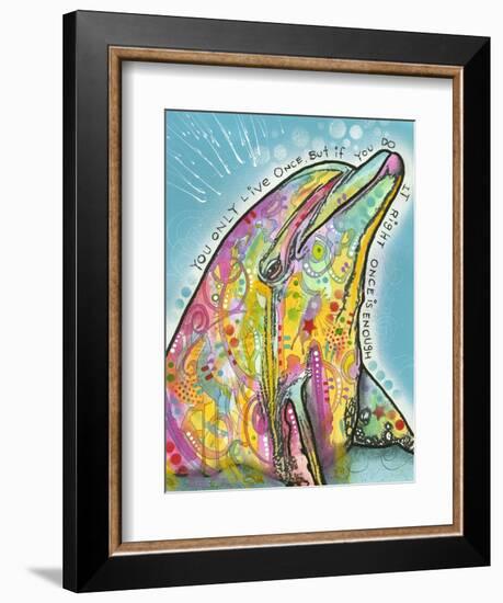 Dolphin-Dean Russo-Framed Giclee Print