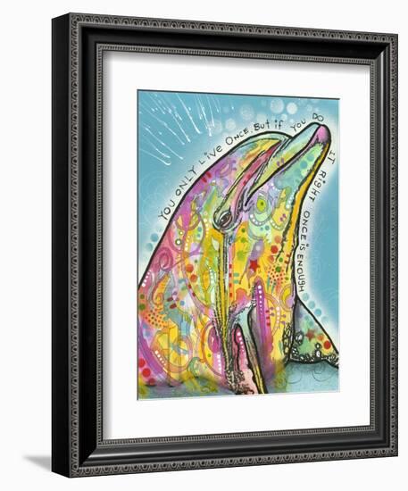 Dolphin-Dean Russo-Framed Giclee Print