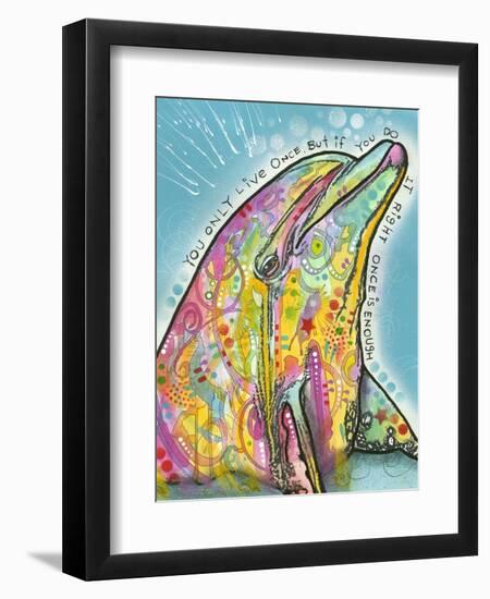Dolphin-Dean Russo-Framed Premium Giclee Print
