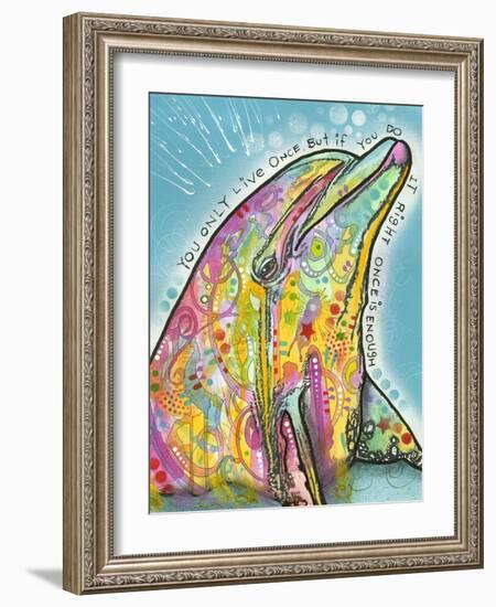 Dolphin-Dean Russo-Framed Giclee Print