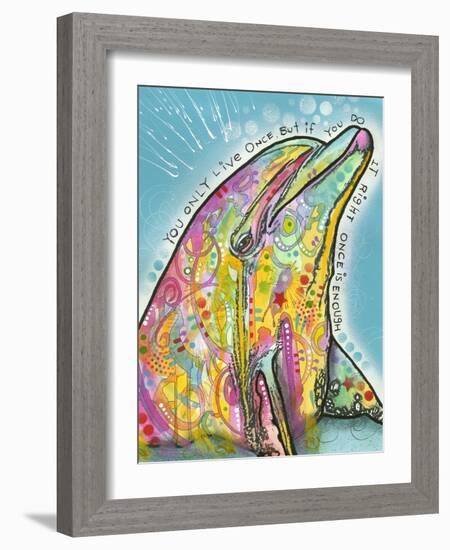 Dolphin-Dean Russo-Framed Giclee Print