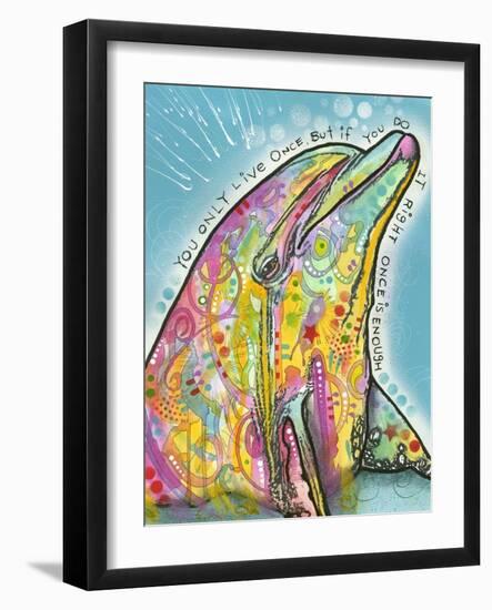 Dolphin-Dean Russo-Framed Giclee Print