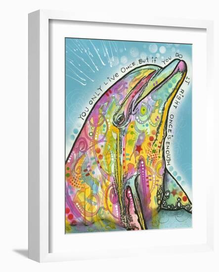 Dolphin-Dean Russo-Framed Giclee Print