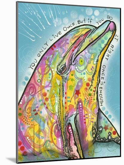 Dolphin-Dean Russo-Mounted Giclee Print