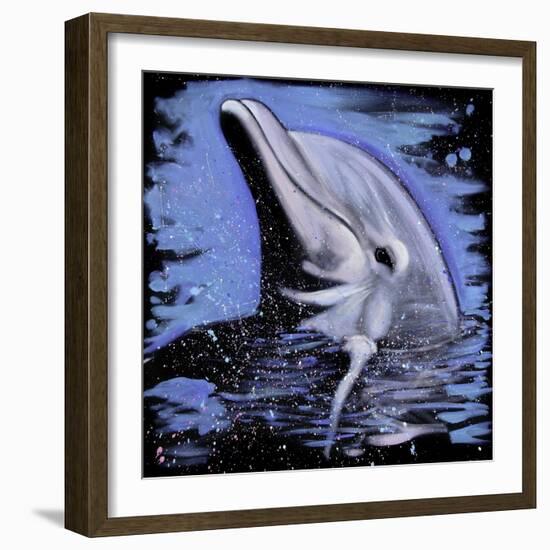 Dolphin-null-Framed Art Print