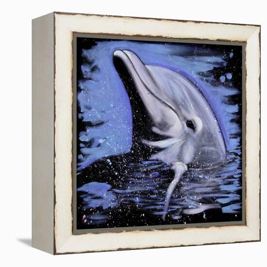 Dolphin-null-Framed Stretched Canvas