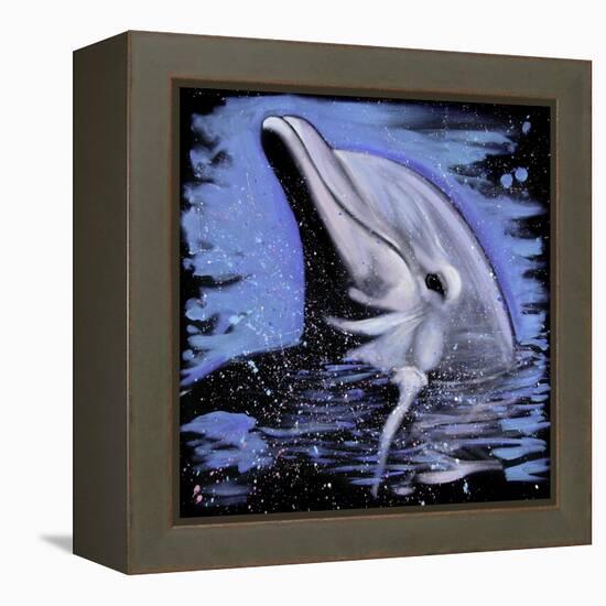 Dolphin-null-Framed Stretched Canvas