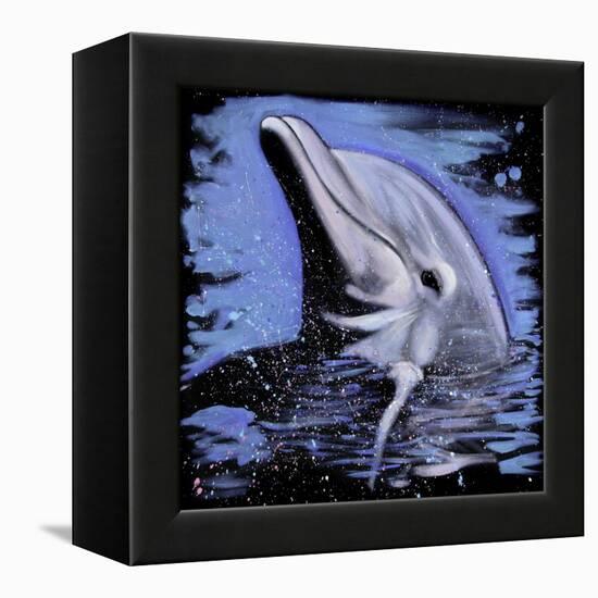 Dolphin-null-Framed Stretched Canvas