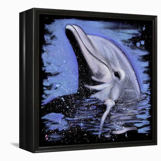 Dolphin-null-Framed Stretched Canvas