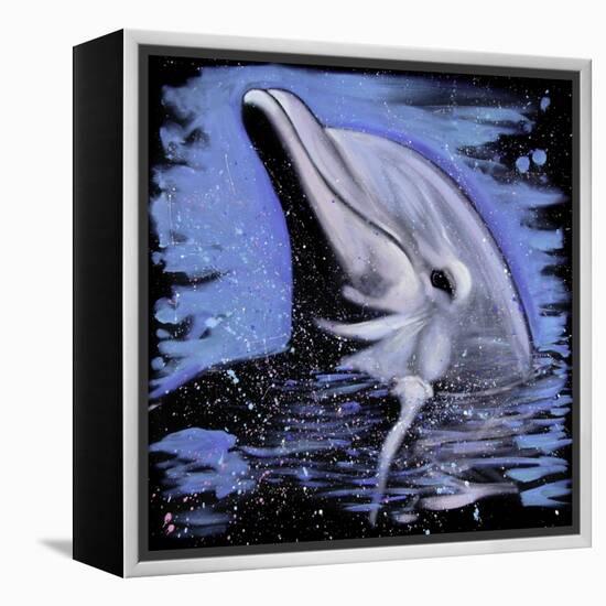 Dolphin-null-Framed Stretched Canvas