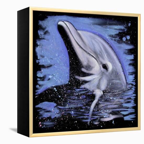 Dolphin-null-Framed Stretched Canvas