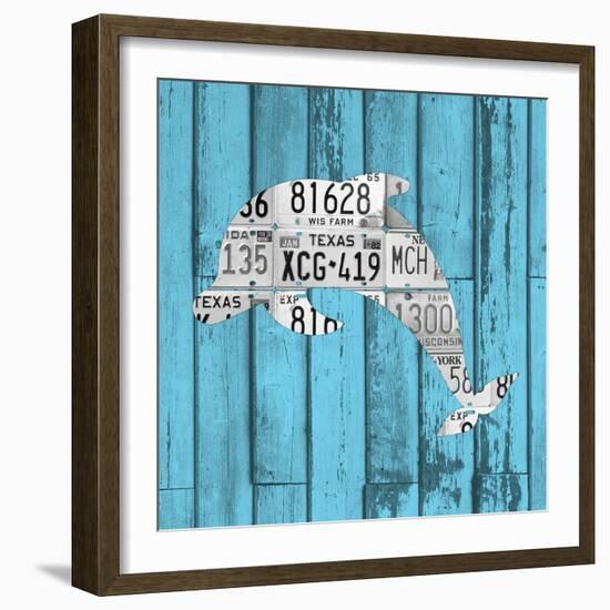 Dolphin-Design Turnpike-Framed Giclee Print