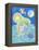 Dolphins at Play-Viv Eisner-Framed Stretched Canvas