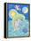 Dolphins at Play-Viv Eisner-Framed Stretched Canvas