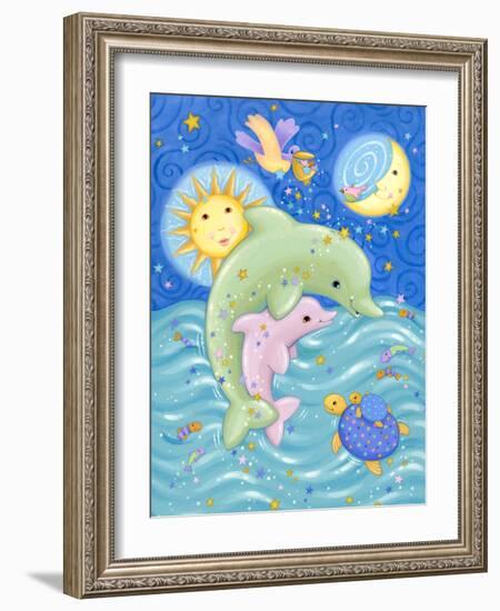 Dolphins at Play-Viv Eisner-Framed Premium Giclee Print