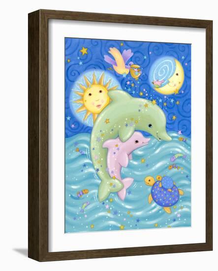 Dolphins at Play-Viv Eisner-Framed Premium Giclee Print