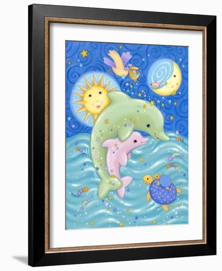 Dolphins at Play-Viv Eisner-Framed Premium Giclee Print