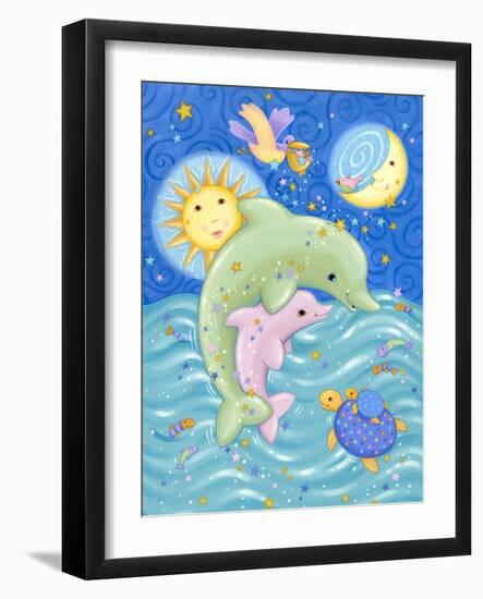 Dolphins at Play-Viv Eisner-Framed Premium Giclee Print