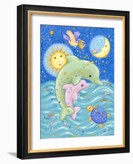 Dolphins at Play-Viv Eisner-Framed Premium Giclee Print