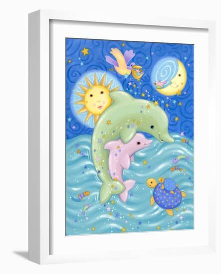 Dolphins at Play-Viv Eisner-Framed Art Print