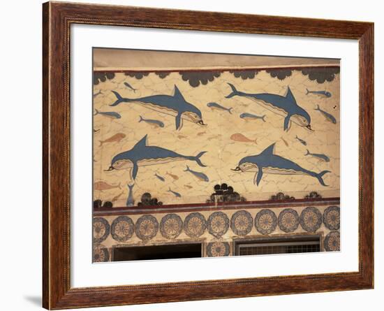 Dolphins, Knossos, Crete, Greek Islands, Greece-G Richardson-Framed Photographic Print