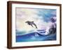Dolphins-Geno Peoples-Framed Giclee Print