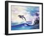 Dolphins-Geno Peoples-Framed Giclee Print