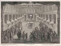 Interior of a Synagogue, The Rabbi Blesses the People-Dom Augustin Calmet-Art Print
