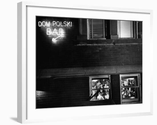 Dom Polski, East Side Community Center, from Photo Essay Regarding Polish American Community-John Dominis-Framed Photographic Print