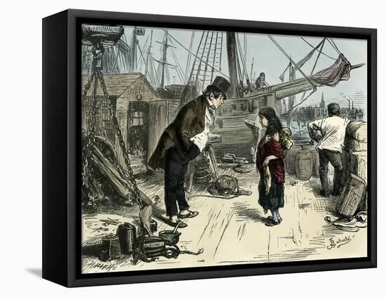 Dombey and Son by Charles Dickens-Frederick Barnard-Framed Premier Image Canvas