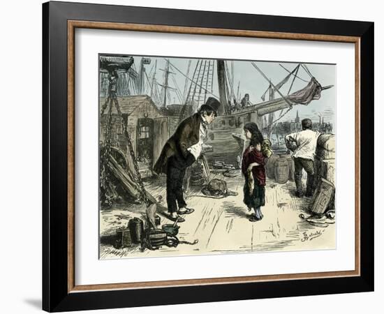 Dombey and Son by Charles Dickens-Frederick Barnard-Framed Giclee Print