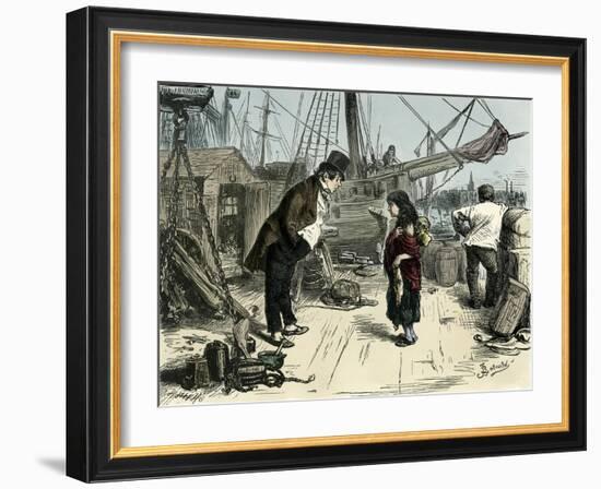 Dombey and Son by Charles Dickens-Frederick Barnard-Framed Giclee Print