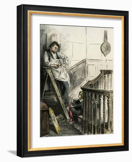 Dombey and Son by Charles Dickens-Frederick Barnard-Framed Giclee Print