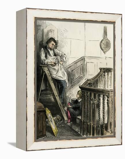 Dombey and Son by Charles Dickens-Frederick Barnard-Framed Premier Image Canvas