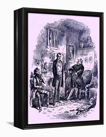 Dombey & Son by Charles Dickens-Hablot Knight Browne-Framed Premier Image Canvas