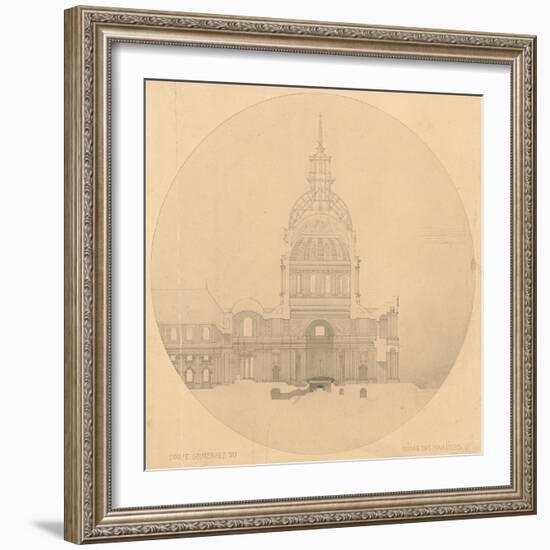 Dôme des Invalides : projet de tombeau pour Napoléon Ier-Henri Labrouste-Framed Giclee Print