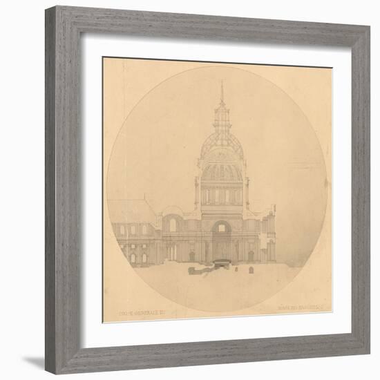 Dôme des Invalides : projet de tombeau pour Napoléon Ier-Henri Labrouste-Framed Giclee Print