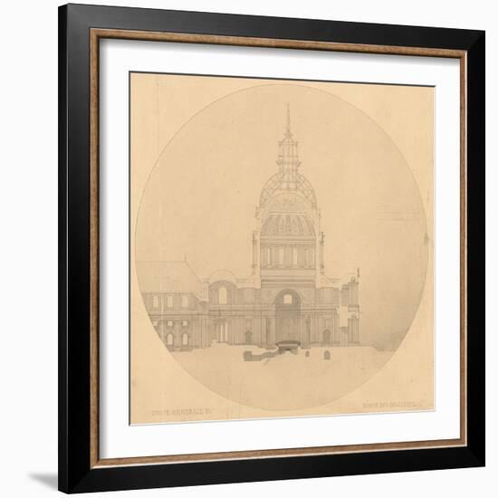 Dôme des Invalides : projet de tombeau pour Napoléon Ier-Henri Labrouste-Framed Giclee Print