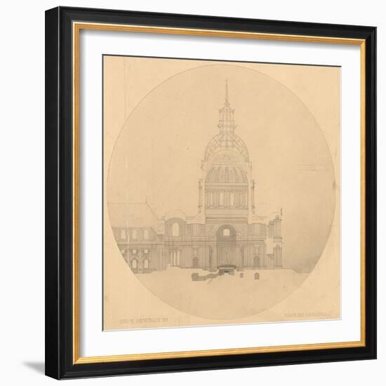 Dôme des Invalides : projet de tombeau pour Napoléon Ier-Henri Labrouste-Framed Giclee Print