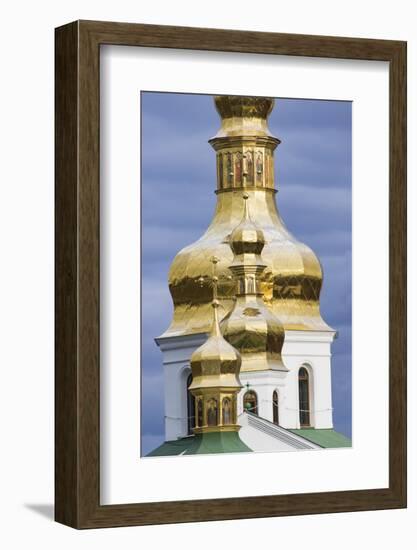 Dome detail, Pechersk Lavra (Monastery of the Caves), Kiev, Ukraine-William Sutton-Framed Photographic Print