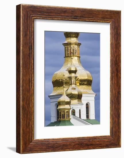 Dome detail, Pechersk Lavra (Monastery of the Caves), Kiev, Ukraine-William Sutton-Framed Photographic Print