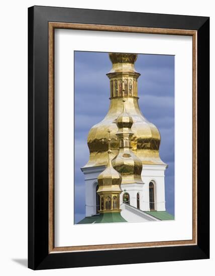 Dome detail, Pechersk Lavra (Monastery of the Caves), Kiev, Ukraine-William Sutton-Framed Photographic Print