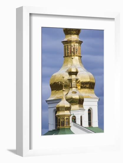 Dome detail, Pechersk Lavra (Monastery of the Caves), Kiev, Ukraine-William Sutton-Framed Photographic Print