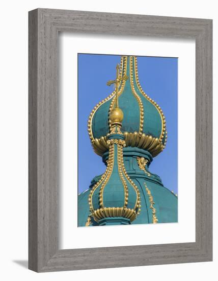 Dome detail, St. Andrew's Church, Kiev, Ukraine.-William Sutton-Framed Photographic Print