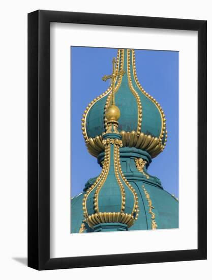 Dome detail, St. Andrew's Church, Kiev, Ukraine.-William Sutton-Framed Photographic Print