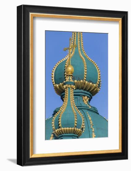 Dome detail, St. Andrew's Church, Kiev, Ukraine.-William Sutton-Framed Photographic Print