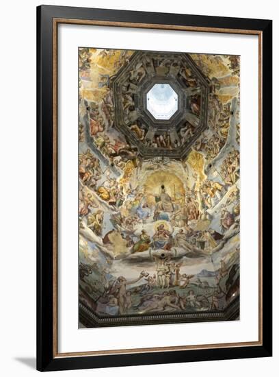 Dome Fresco of the Last Judgement by Giorgio Vasari and Federico Zuccari Inside the Duomo-Stuart Black-Framed Photographic Print